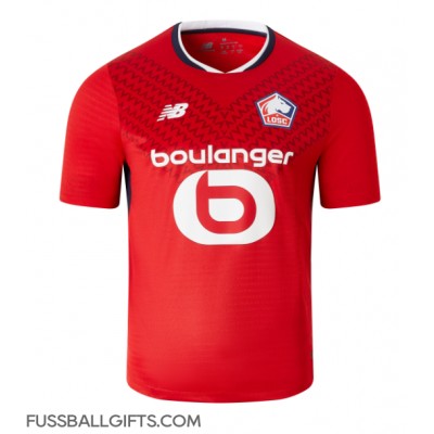Lille OSC Fußballbekleidung Heimtrikot 2024-25 Kurzarm Lille OSC Fußballbekleidung Heimtrikot 2024-25 Kurzarm